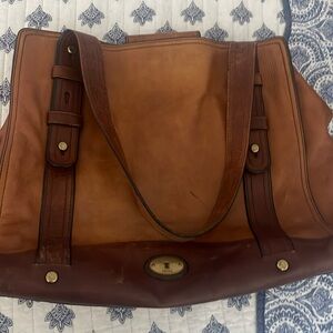 Fossil tote brown leather